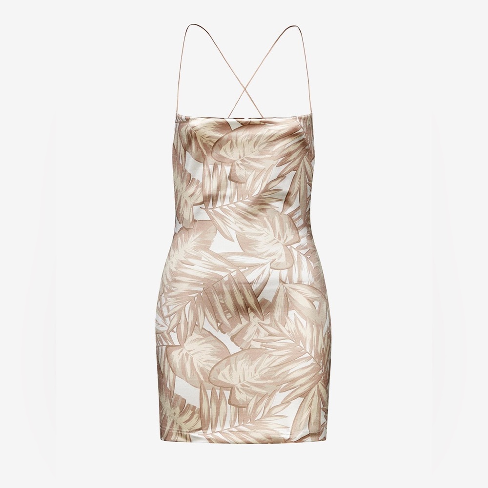 SER.O.YA | Fawn Silk Mini Dress